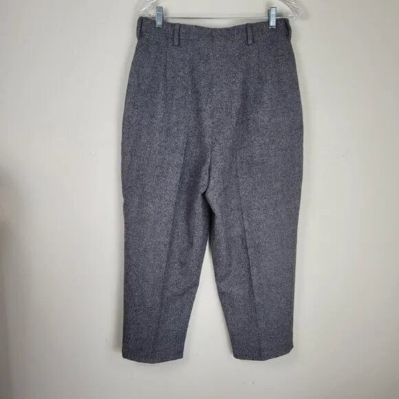 Billy Reid Cropped Pleated Wool Pants - Picture 4 of 10